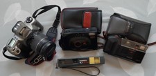 Analogkameras Canon EOS 3000 N , Hanimex 110 DFTele , Kyocera J2 u. Carena DX 50