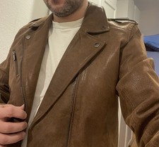 Herren Lederjacke Braun