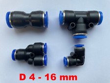 Pneumatik Steckverbinder Druckluft Steckververbinder Steckverschraubung wie IQS