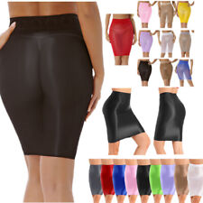 DE Damen Glänzend Rock