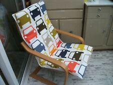  Handgefertigte Ikea Poang Stuhlbezug in Orla Kiely MULTI AUTO