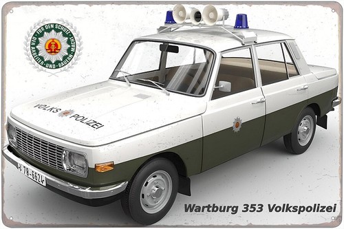 Metal sign wartburg - -,
