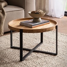 FineBuy Couchtisch Akazie