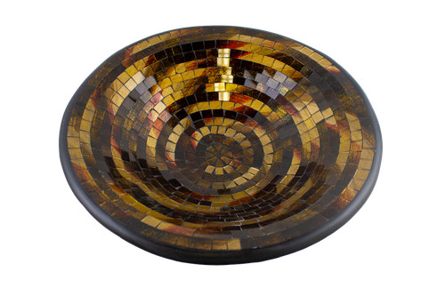 Glas mosaik schale - glas-mosaik-schale, mit