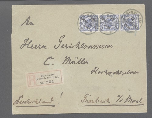 Deutsch-Ostafrika,Nr.9,Mef-auf