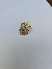 GP Garden Kollektion Ring Silber Vergoldet. Multi Edelsteine