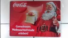 Coca-Cola Metallschild: Gemeinsam Weihnachtsfreude erleben ( 2 Stück!)
