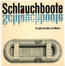 DDDR Prospekt MOTORSCHLAUCHBOOT MB33 BADE-& MEHRZWECKSCHLAUCHBOOT B62-B65 (A256