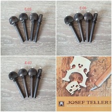 Violinwirbel "Teller Bubenreuth" Germany, Ebenholz Satz/ violin pegs ebony set