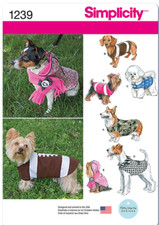 Simplicity Schnitt Nr 1239 Hundemantel