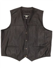 Running bear herren lederweste - bear,