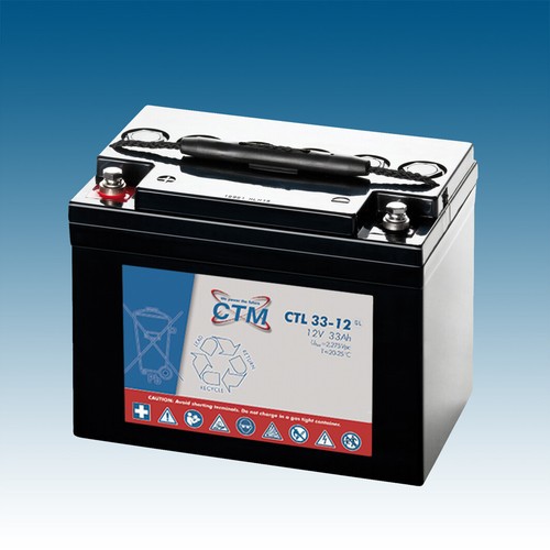 12v 33ah ctm agm - 33ah, agm-batterie