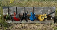 Wandbild Bild Metall E-Gitarre