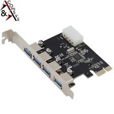 PCI-E Karte auf 4 Port USB 3.0 3.2 / PCI-Express Erweiterungskarte X1 zu USB