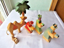 Ostheimer Krippe Heilige drei  Könige, Kamel, Palme, Hund, Figuren