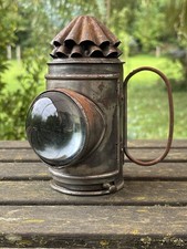 Antike Bullseye Polizei Öl Eisen Hand Lampe Laterne