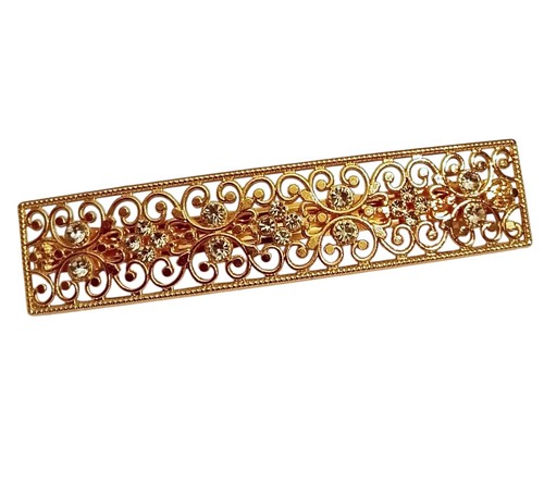Große haarspange strass goldf - strass,