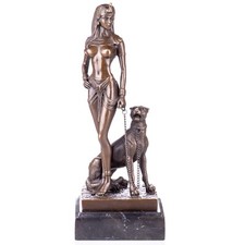 Bronze Skulptur Cleopatra mit