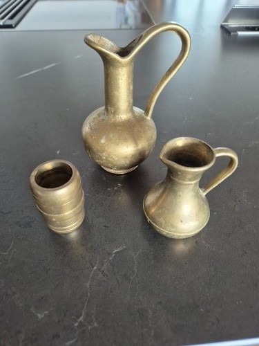 Drei kleine schöne messing - ,