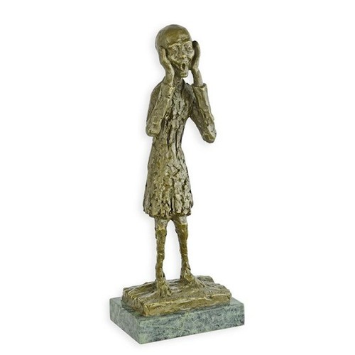 Bronzeskulptur der schrei - bronzeskulptur, "der