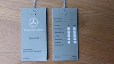 Mercedes Oldtimer Ölzettel, Service-Anhänger, ÖL Service, W108,W113,W114,W115,