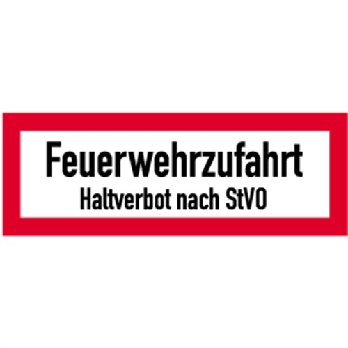Schild feuerwehrzufahrt - schild,