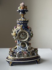 Antike Porzellan Kaminuhr 19./Anfang 20. Jh.