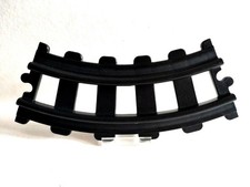 1 x Playmobile 123 Eisenbahn gebogene / Kurve Schiene Gleis Farbe Schwarz