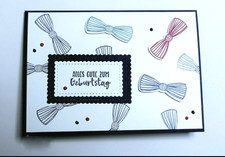 Geburtstagskarte mit Fliegen