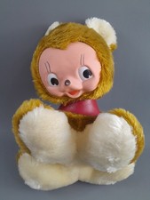 DDR Spielzeug Gummi Gesicht Vintage Mid Century Plüschtier Kuschel Tier alt RAR