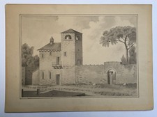 Antike Zeichnung, Tintenwasch