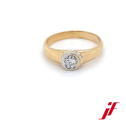 Ring 585 gelb weißgold - 585/-, gelb/weißgold