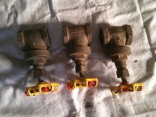 Rot-Gelb Muffenschieber  1" 3stück