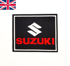 Bügelbild Patch SUZUKI Auto Motorrad Biker bestickt Patches für Jeans Jacke UK