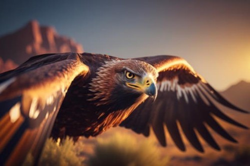 Wandbild adlervogel fliegt - adlervogel,