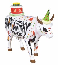 COW PARADE  KUH - HAPPY BIRTHDAY TO MOO (L) - SONDERPREIS,  VERP.  BESCHÄDIGT