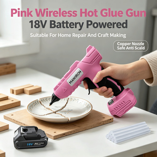 Akku heißklebepistole pink - akku‑heißklebepistole,