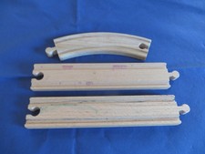 Holzeisenbahn-Ersatzteile – 3 x Schiene, für BRIO, Eichhorn etc. #1-51