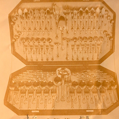 Goldfarbenes essbesteck set - goldfarbenes, essbesteck-set