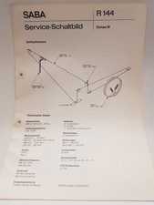 SABA Service Schaltbild, Donau M R 144