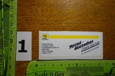 Alter Aufkleber Automobil Werkstatt Service OPEL Mitteldeutsches Autohaus Halle