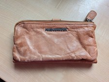 Freds Bruder Grosses Portemonnaie Damen Echt Leder Cognacbraun - Geldbörse Neu
