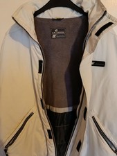 Jacke Herren weiß Casual Kapuze warm waschbar Größe "L"