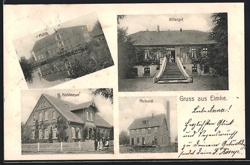 Ansichtskarte eimke gasthaus - ansichtskarte,