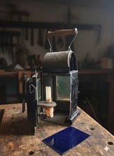 Antike Eisenbahn-Signallaterne