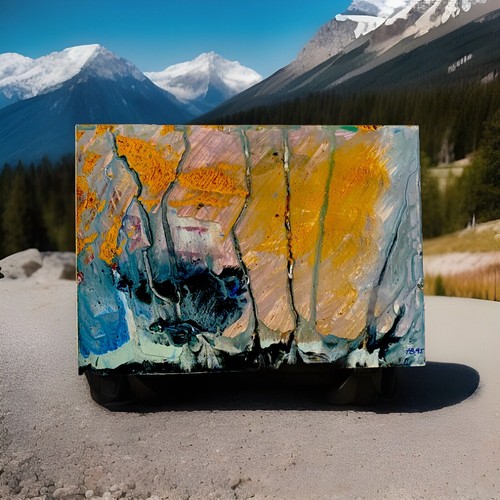 Abstrakte arbeit acryl auf - abstrakte,