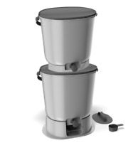 Bokashi Haushaltseimer Organko Essential grau - Doppelpack