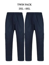 Kam Herren Big & Tall Fit Doppelpack leichte Jogginghose (KBS232) 2XL-8XL