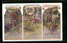 AK Ausschnitte aus Sagen, Herzogliches Schloß Altenburg, Forsthaus Prinzenhöhle 