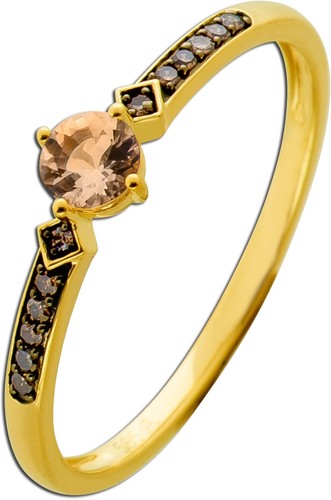 Morganit ring gold 585 14k - gold,